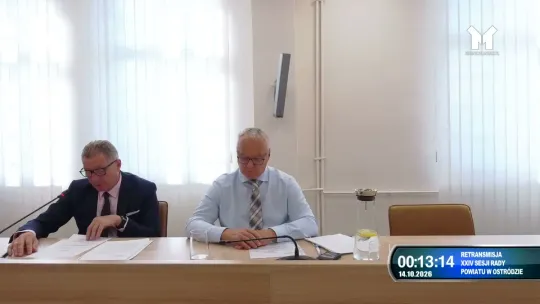Retransmisja XXIV Sesji Rady Powiatu w Ostródzie 14.10.2026