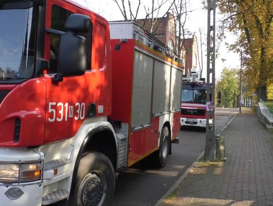 ĆWICZENIA STRAŻY POŻARNEJ W KOŚCIELE EWANGELICKIM W OSTRÓDZIE 