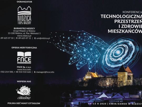 Konferencja Technologiczna Przestrzeń i Zdrowie Mieszkańców - Nidzica