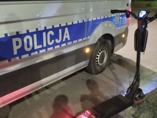 Policja w Łukcie skontrolowała nieletnich na e-hulajnogach. Sprawa może trafić do sądu
