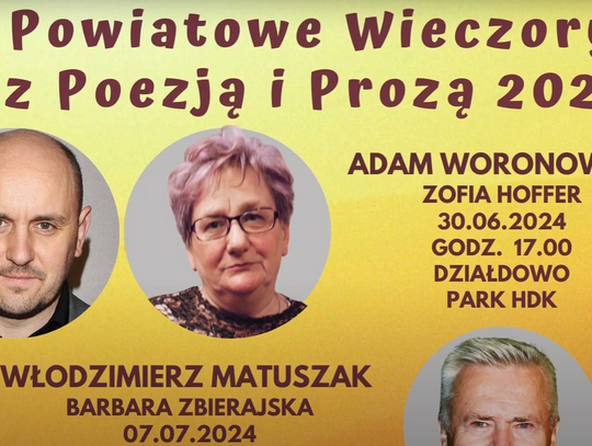 🌟📖 Powiatowe Wieczory z Poezją i Prozą 📖🌟