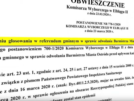 REFERENDUM ODSUNIĘTE W CZASIE