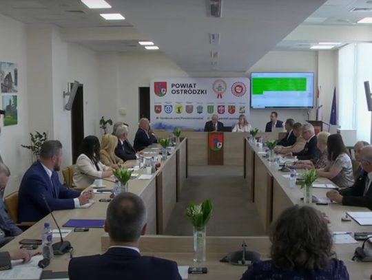 Retransmisja I sesji Rady Powiatu Ostródzkiego z dnia 06.05.2024