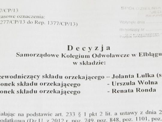 SKO WYDAŁO DECYZJĘ 