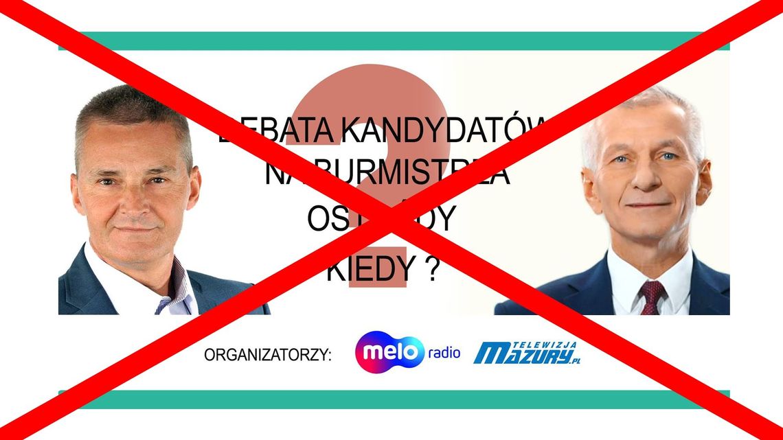 DEBATY W OSTRÓDZIE NIE BĘDZIE 