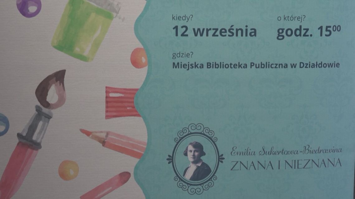 EMILIA SUKERTOWA-BIEDRAWINA w Miejskiej Bibliotece Publicznej w Działdowie EMILIA SUKERTOWA-BIEDRAWINA w Miejskiej Bibliotece Publicznej w Działdowie
