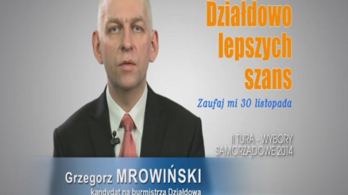 GRZEGORZ MROWIŃSKI - PODZIĘKOWANIE