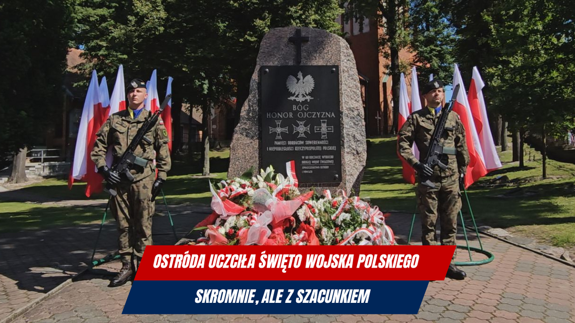 Ostróda uczciła Święto Wojska Polskiego – skromnie, ale z szacunkiem