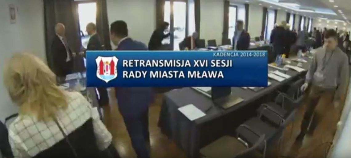 RETRANSMISJA XVI SESJI RADY MIASTA MŁAWA 