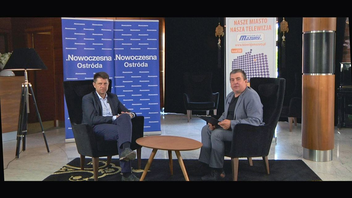 Z WIZYTĄ - RYSZARD PETRU PRZEWODNICZĄCY PARTII .NOWOCZESNA