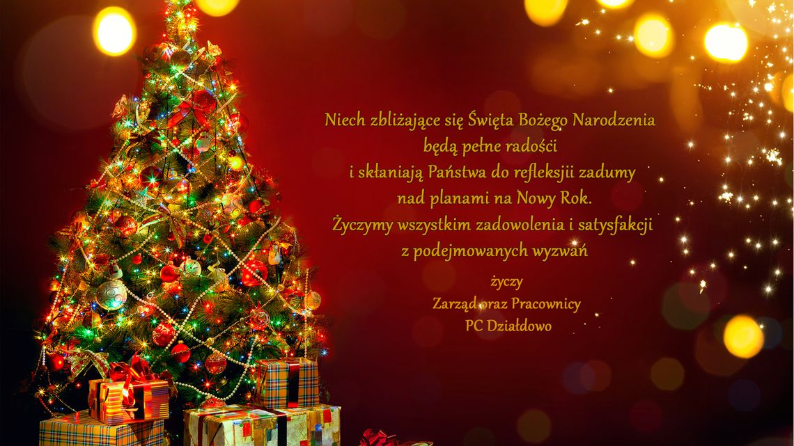 Życzenia Świąteczne PC Działdowo