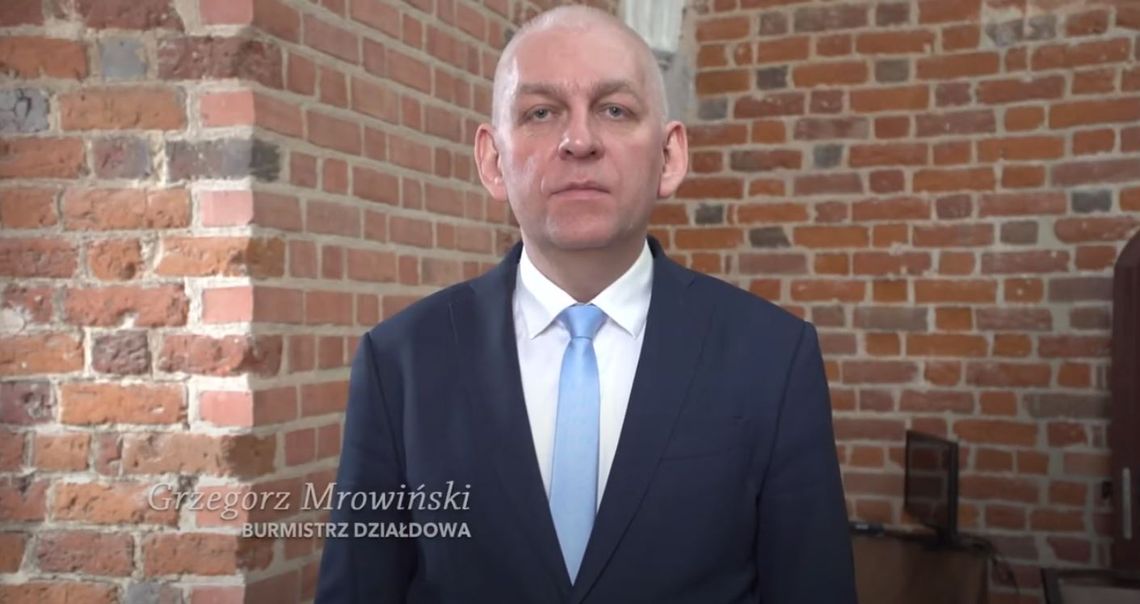 Życzenia Wielkanocne - Grzegorz Mrowiński Burmistrz Działdowa